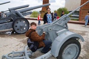 Волгоград. Музей-панорама «Сталинградская битва». 20-мм зенитная пушка. Германия (2-cm Flak-30)
