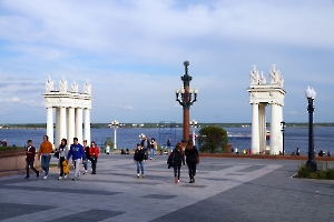 Волгоград. Центральная лестница набережной Волгограда