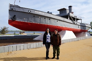 Волгоград. Пожарный пароход «Гаситель» — памятник речникам Волжского бассейна