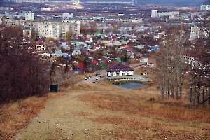 Саратов. Лысогорское плато. Кумысная поляна. Вид на город