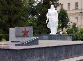 Октябрьский городок. Памятник павшим в ВОВ
