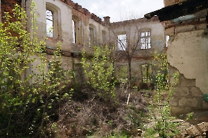 Рыбушка. Руины земского училища