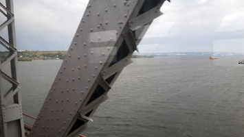 Вид с железнодорожного моста на Волгу