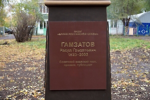 Энгельс. Памятник Р.Г. Гамзатову